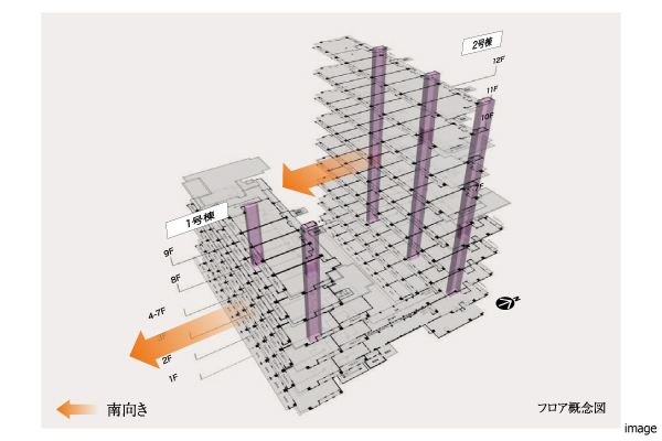 フロア概念図｜ザ・パークハウス百道